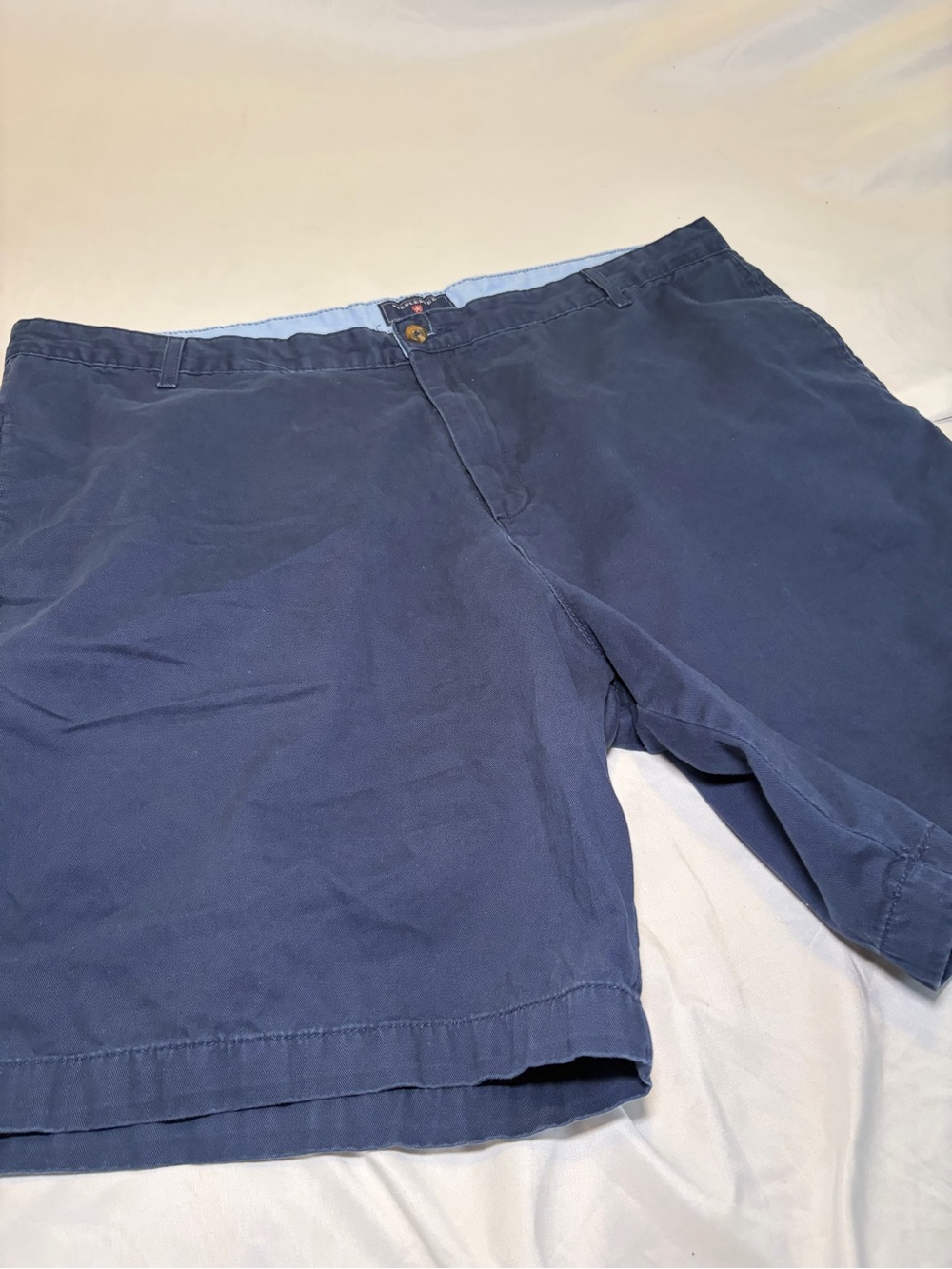 Saddlebred Classic Men’s Size 42 Navy Flat Front Shorts Casual Chino Shorts